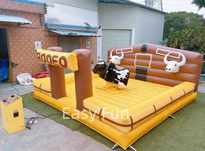 Equipo de Entretenimiento para Interiores, Juegos de Carnaval, Toro Mecánico Seguro con Colchón para Niños, Máquina Inflable de Montar a Caballo en <span class=keywords><strong>Alquiler</strong></span> - Product Image 2