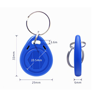Porte-clés RFID Cartes d'identité pour accès aux portes 125KHz T5577 Cartes-clés d'hôtel Porte-clés réinscriptibles
