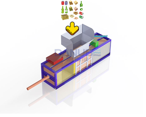 Compresseur de déchets industriels longue durée pour les déchets ménagers, municipaux et recyclables-Machine haute pression haute capacité - Product Image 1