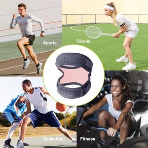 Sangle de soutien du tendon rotulien antidérapante, soulagement de la douleur au genou, sangle de genou réglable pour la course à pied, le football, le basketball - Product Image 4