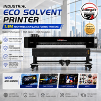 Printer Eco Solvent Format Besar Tipe Baru 1.9m XP600 I1600 I3200 Printhead Desain Akrilik Printer Inkjet untuk Stiker Banner