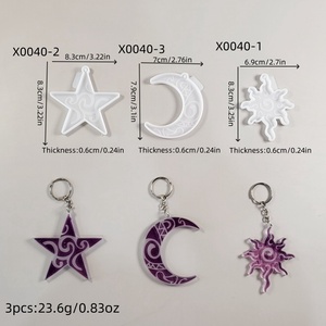 แม่พิมพ์หล่อจากเรซินทำด้วยมือแม่พิมพ์ซิลิโคนสไตล์อินสก์ท็อปอุปกรณ์ตกแต่งเครื่องประดับตกแต่งจี้แบบผสมผสานเครื่องมือทำเค้ก X0040 - Product Image 5