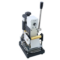 Machine de codage manuelle DIY, presse à chaud pour lettres et chiffres, imprimante à plat, codeur à embossage pour casquettes, embosseur de cartes PVC, nouveau modèle pour cuir