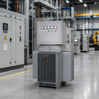 Stabilisateur de tension 250 KVA pour mines et tunnels, armoire de commande triphasée immergée dans l'huile de type induction TNSJA, sortie réglable 0-650 V