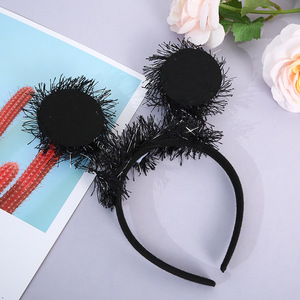 Halloween Spooky Eyeball Headband <b>Spider</b> Shape Black <b>Plastic</b> Party Costume Prop Decoration For Kids - Product Image 4