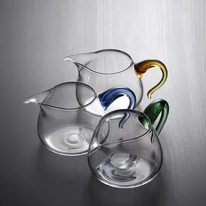 Wholesale 380ML Heat-resistant Glass Fair Cup Glass Tea Coffee Sharing Pot