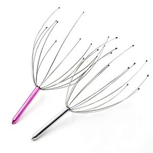 12-Claws Spider Octopus Hair Scratcher Manual <b>Tool</b> Metal Head Scalp <b>Massager</b> - Product Image 6