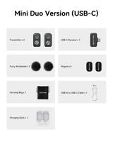 Microphone sans fil Hollyland LARK A1 Solo omnidirectionnel USB Type-C pour iPhone YouTube TikTok Vlogging avec réduction du bruit