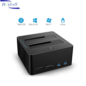 HDD Bao Vây USB 3.0 Để <span class=keywords><strong>SATA</strong></span> 2.5/3.5 Inch Máy Tính Xách Tay Ổ Đĩa Cứng <span class=keywords><strong>Dock</strong></span> Với Đầu Đọc Thẻ - Product Image 3