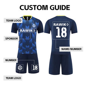 طقم جيرسي لكرة القدم ديناميكي مخصص للرجال قميص لكرة القدم سريع الجفاف جيد التهوية - Product Image 3