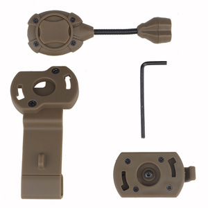 Base de fixation rapide pour lampe de casque portable, accessoire de montage à clip courbé réglable pour la course nocturne et l'équipement d'atelier - Product Image 6