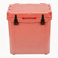 Glacière isotherme rotomoulée en PE de 45 qt, étanche, portable, avec chariot, pour camping, pique-nique et restauration en extérieur