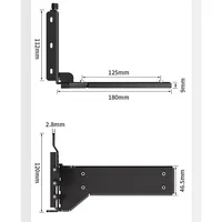 كابل تمديد عمودي عالمي لبطاقة الرسوميات TEUCER PCIE 30 40، مزود بـ 2/3 مصدات و7 فتحات PCI، وحامل بطاقة الرسوميات للهيكل