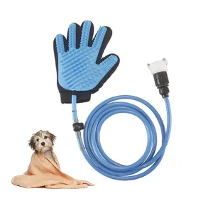 Wholesale 2-in-1 Portable Pet Bathing Tool Shower Sprayer Multifunction Pet Hair Remover Brush Glove