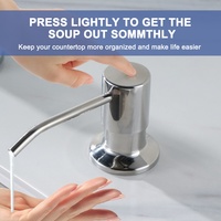 Robinet d'eau de cuisine à poignée unique à arc élevé 3 modes robinet à bec pour évier de cuisine ferme RV, robinet de cuisine avec distributeur de savon