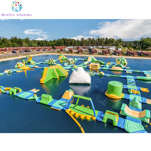 Isla inflable de parque acuático flotante gigante personalizable fabricada para ocasiones marítimas - Product Image 6
