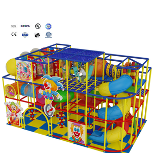 Khu vui chơi trong nhà chủ đề hề chất lượng cao BAIHE với cầu trượt lớn, khu vui chơi trong nhà cho trẻ em để bán - Product Image 1