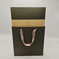 Boîte en carton verte de luxe et sac en papier boîte de journal personnalisée en cuir Pu coffrets de cadeaux A5 carnet d'agenda avec stylo