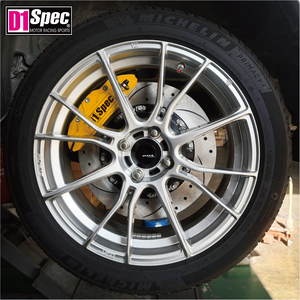 ชุดดิสก์เบรกหลัง OEM สีแดงแบบกำหนดเอง 4 พอต ขนาด 330 มม. 2 ชิ้น สำหรับแปลงรถ Skyline R32 ให้สมดุลที่ดีที่สุดในการอัพเกรดเบรกหลัง - Product Image 5