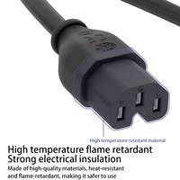 Connecteur d'alimentation femelle IEC C15 en laiton pour cordon d'alimentation pour appareils électriques haute puissance