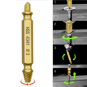 5 pz/<span class=keywords><strong>set</strong></span> danneggiato vite estrattore <span class=keywords><strong>Drill</strong></span> <span class=keywords><strong>Bit</strong></span> <span class=keywords><strong>Set</strong></span> a doppia testa rimozione bulloni rotti - Product Image 4