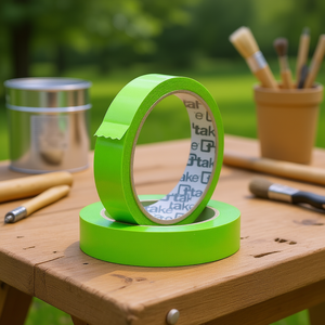 Ttake Outdoor Masking <b>Tape</b> Adhesive Green 19mm X 50m For Painting And DIY Projects - Product Image 3