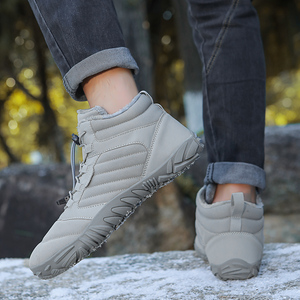 Yoris bottes de neige en fourrure chaude cinq doigts à lacets chaussures pieds nus imperméables en plein air bottes de randonnée d'hiver - Product Image 6