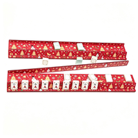 Supports de Mahjong en Acrylique de 20 Pouces à Motif de Noël, Type U Ondulé, pour Jeu de Mahjong Américain, Soirée de Jeu, Vente en Gros