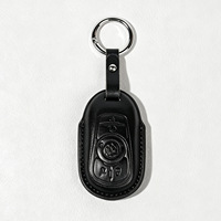 Housse de clé pour Buick Regal Encore GX, 5 boutons, coque de clé en cuir de haute qualité, porte-clés de voiture, protection complète