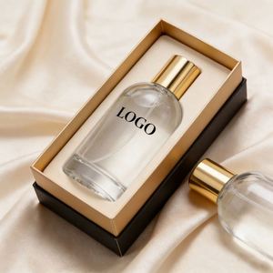 Eco-Friendly Round Bouteille De Parfum Custom Bottle 15ml20ml 30ml 50ml 100ml Atomizer <b>Empty</b> Glass Decant Perfume Bottle and <b>Box</b> - Product Image 1