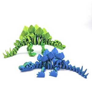 Esqueleto de dinosaurio estegosaurio impreso en 3D multicolor con articulaciones móviles, figura, regalo, artesanía, coleccionable para niños y niñas. - Product Image 1