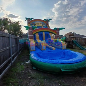 Toboggans adultes commerciaux sautant maison de rebond en plein air palmier <span class=keywords><strong>sec</strong></span> enfants piscines saut château gonflable toboggan gonflable pour <span class=keywords><strong>piscine</strong></span> - Product Image 5