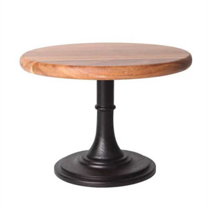 Wooden Cake Stand Round Durable Birthday Dessert Display Tray For Party Table <b>Decorations</b> - Product Image 5