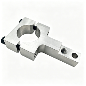 Custom CNC Machined Aluminum Clamp Bracket for <strong>Barber</strong> Chair Adjustment Rod Fixing and Mechanical Components - Product Image 3