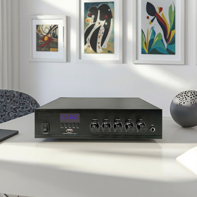 Multifunction DM-40 Connect Loudspeakers 40W RMS Metal 2 X RCA Line Input/Output 1 Home Digital Receivers Mini Amplifiers