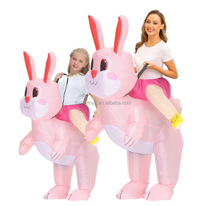 Funny Walking Adult Dinosaur <strong>Riding</strong> <strong>Inflatable</strong> <strong>Costume</strong> with Custom Pattern for Christmas Parties - Product Image 2