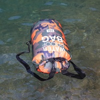Sac à dos étanche camouflage transfrontalier en PVC 210D, multifonctionnel et portable pour activités de plein air, baignade et randonnée aquatique, sac étanche 2L-30L