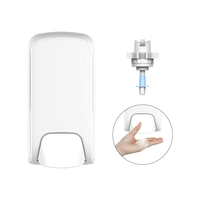 Wisekleen Distributeur de savon en plastique moussant manuel mural de 500 ml Distributeur de savon liquide pour siège de toilette Distributeur de mousse désinfectante