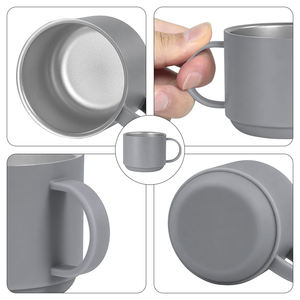 Thermos élégant en acier inoxydable 90 ml/150 ml, mini tasse à café isolée avec couvercle <span class=keywords><strong>réutilisable</strong></span>, cadeau idéal - Product Image 4