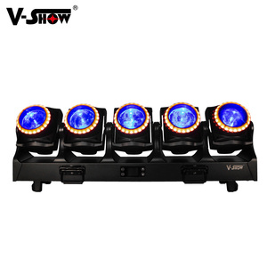 Vshow TB5 lốc xoáy 5 cái 120W di chuyển đèn RGBW 4in1 chùm rửa Strobe xoay hiệu ứng ánh sáng 5*120W Zoom cho sân khấu - Product Image 2