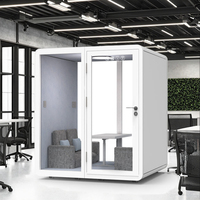Cabine de bureau acoustique Cabine téléphonique de bureau insonorisée avec des sièges Pod insonorisé à réduction de bruit privé