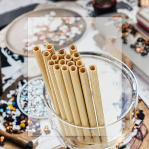 للبيع بالجملة ماصة خيزران 20 لون طبيعي يمكن التخلص منها مع شعار مخصص نمط جديد للمناسبات والحفلات - Product Image 3