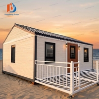Casa Prefabricada de Acero Expandible de Doble Cara, Cálida y Acogedora, con Baño, para Acampar en la Playa o en el Campo Costero