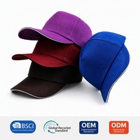 Casquette de baseball vierge personnalisable avec logo, visière sandwich, structurée 6 panneaux, casquette de sport, certifiée GRS, recyclée, fabrication OEM, vente en gros