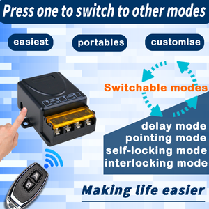 Top người bán 433MHz RF không dây điều khiển từ xa Kit một loại kênh học tập mã điều khiển với một từ xa cho fan hâm mộ ánh sáng - Product Image 3