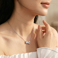 Collana Toi Et Moi con Diamante Coltivato in Laboratorio, Taglio a Pera 1 Carato, Platino PT950, Certificato IGI, Colore D, Gioiello di Lusso con Pendente a Due Pietre