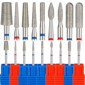 Punte per unghie diamantate di fascia alta punte per unghie pulite per cuticole punte diamantate 3/32 "frese diamantate per strumenti di rimozione cuticole per Manicure Pedicure - Product Image 3