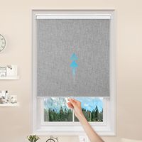 Persianas enrollables opacas, persianas de ventana inalámbricas con aislamiento térmico, tela de protección UV, fácil de instalar