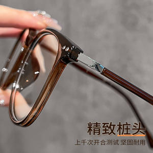 Monture de lunettes rectangulaire Danyang TR90 anti-lumière bleue pour femme, monture complète, verres en acrylique, design lune et étoiles 13564 - Product Image 5