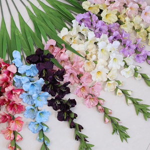 Flores de Gladiolo Artificiales de Tallo Largo al por Mayor para Arreglos de Graduación, Bodas, Decoración Floral para el Hogar, Arte Floral para Hoteles - Product Image 3